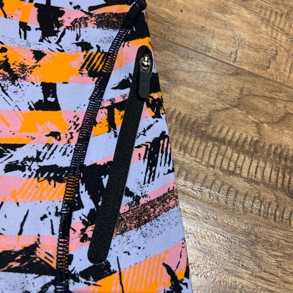 Lululemon colourful mesh side capri leggings - Picture 2 of 11